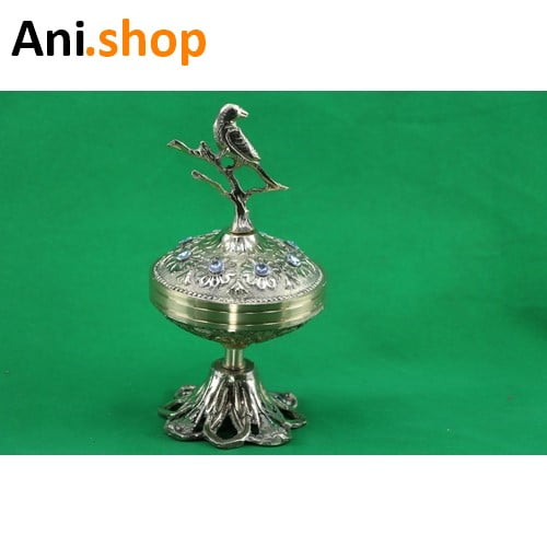 جای قندان سایز بزرگ برنجی کد AM24