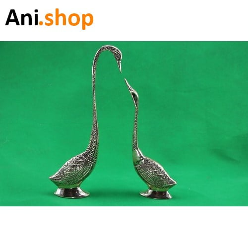 دکوری مرغابی برنجی دو تایی کد AM30