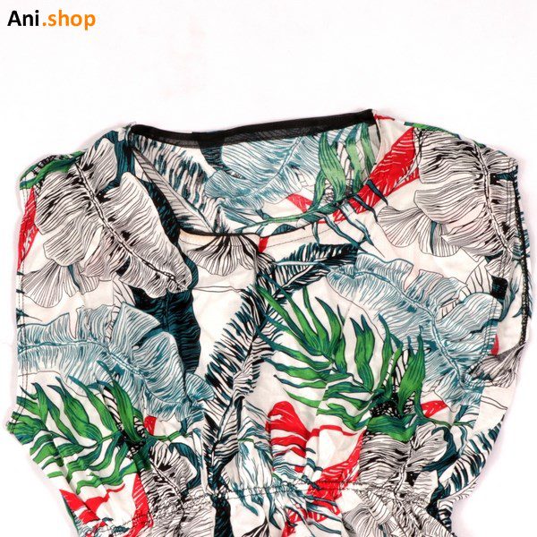 پیراهن ساحلی طرح برگ