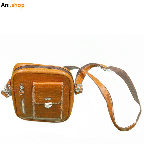 کیف دوشی چرم طبیعی دست دوز کد 21 - Image 3
