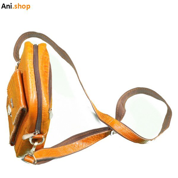 کیف دوشی چرم طبیعی دست دوز کد 21 - Image 4