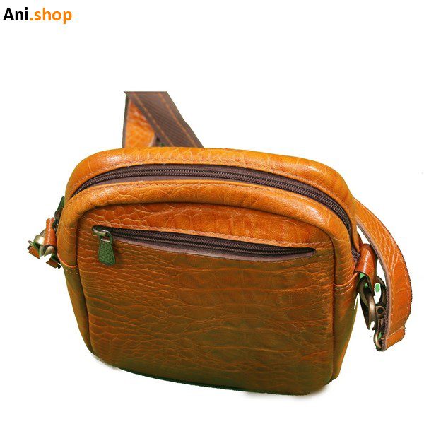کیف دوشی چرم طبیعی دست دوز کد 21 - Image 5
