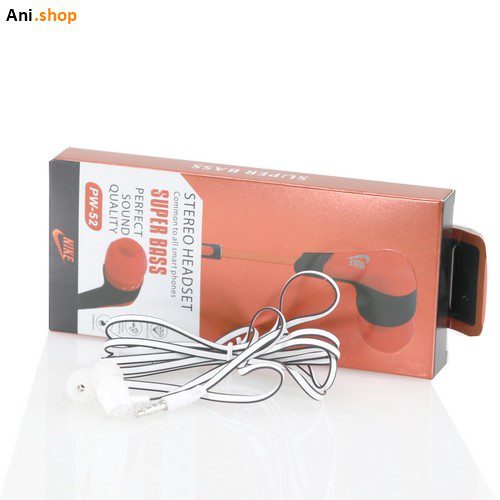 هندزفری با سیم نایک مدل PW-52 کدp-36