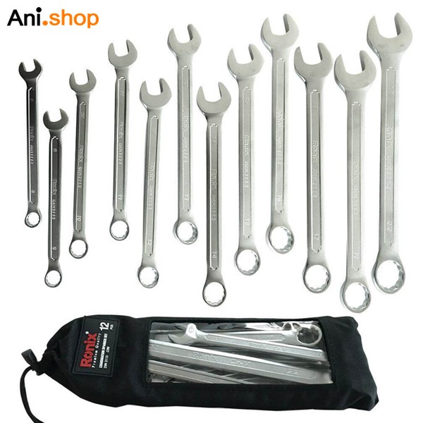 آچار ست 12عددی یکسر تخت کد RH-2102