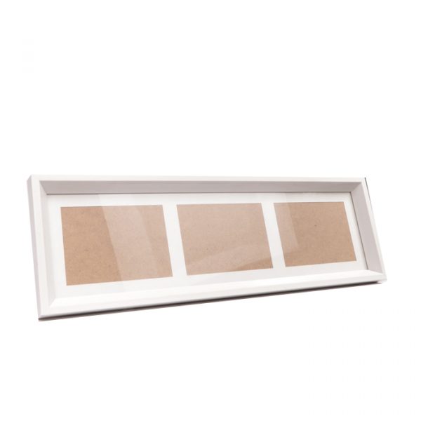 قاب عکس سفید 3 تایی 13×18