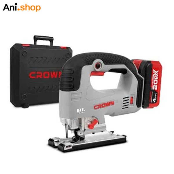 اره عمود بر شارژی 20 ولت 4 آمپر لیتیوم آیون موتور قدرتمند با تکنولوژی براسلش + یک عدد باطری اضافه دارای سیستم فست شارژ کدCT25003