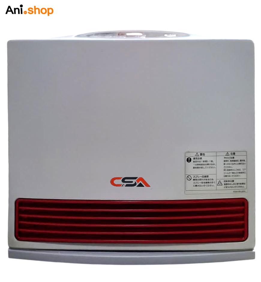 بخاری ژاپنی گازی فن دار بدون دودکش 3500 مناسب 50 الی 60 متر رنگ سفید