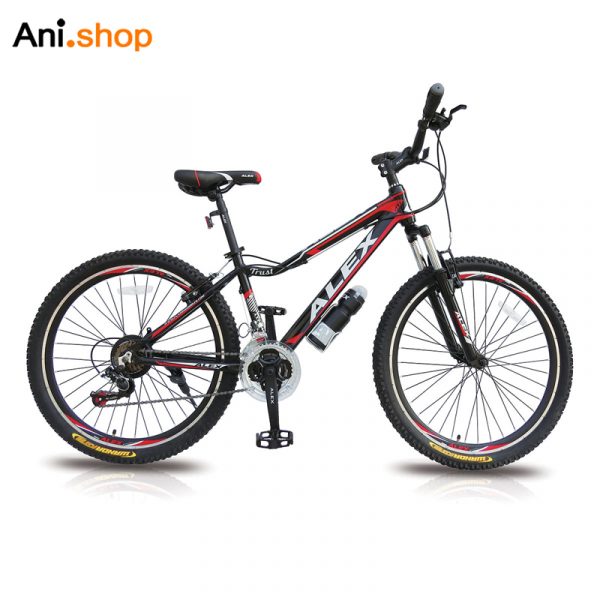 دوچرخه کوهستان الکس مدل trust آلومینیوم دنده شیمانو کمک دار سایز 24