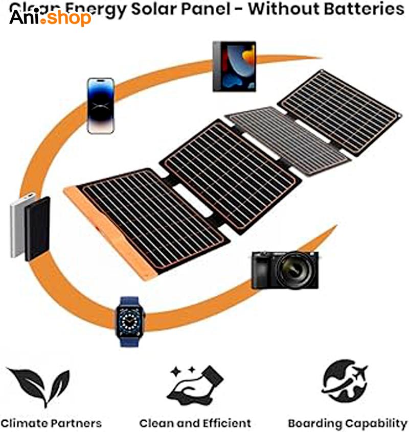 پنل خورشیدی 60 W اورجینال usb و 14ولت - Image 3