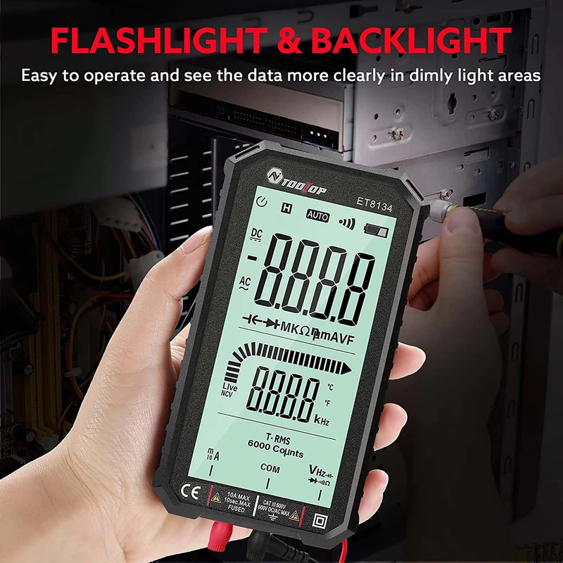 مولتی متر دیجیتال تول تاپ مدل ET8134 - Image 6