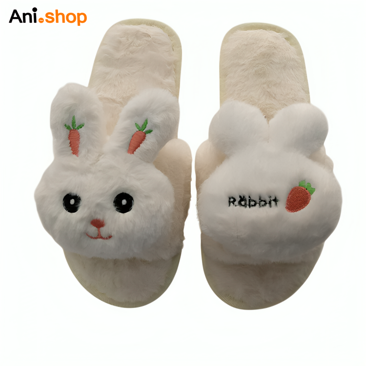 دمپایی حوله ای دخترانه مدل خرگوش