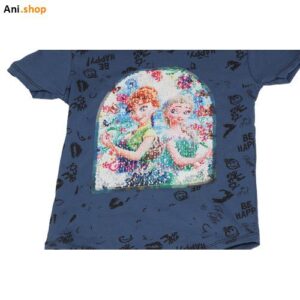 تیشرت طرح دار دخترانه FVA112