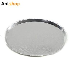 سینی بیضی نقره ای مسی کد35