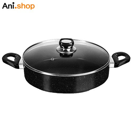 تابه دو دسته 22 درب شیشه مدل TR-22PTG کد 172