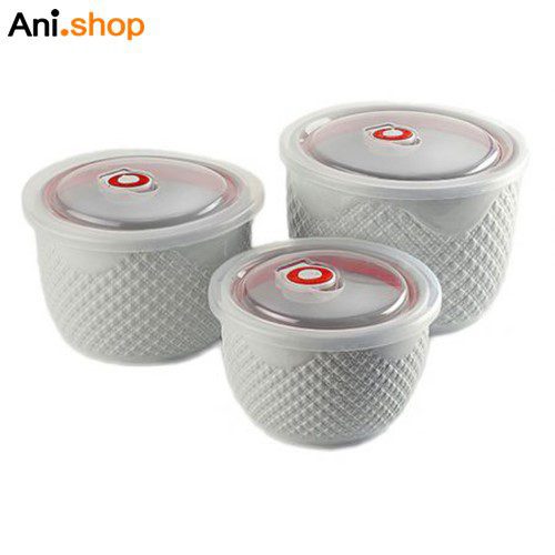 ظروف فریزری سه پارچه کوچک سرامیک مدل UN-2805 کد 169