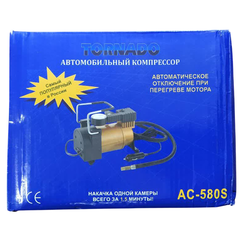 پمپ باد فندکی خودرو Trnado مدل AC-580S (مسافرتی کوچک)