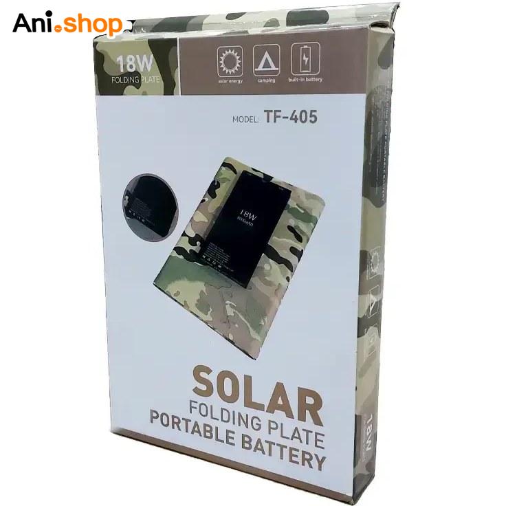 پنل خورشیدی تاشو دارای پاور بانک 8000 میلی آمپر 18 وات مدل TF-405 مخصوص کوهنوردی - Image 5