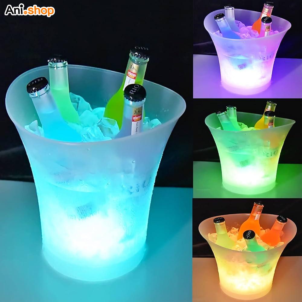 سطل یخ بلوتوثی مدل K-036 با اسپیکر و نورپردازی RGB - تصویر 7