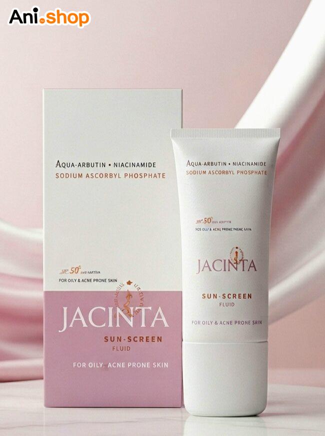 فلوئید ضد آفتاب ضد لک SPF50 پوست چرب ژاکینتا