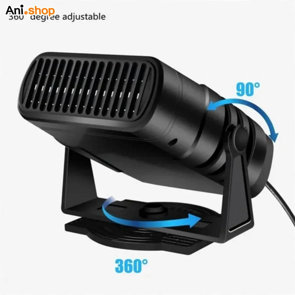 بخاری برقی خودرو و فن هیتر فندکی 2 حالته پنکه و بخاری 120وات - Image 4