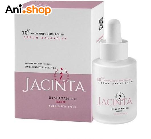 سرم صورت ژاکینتا حاوی نیاسین آمید اسید زینک 10% حجم 30 میل - Image 2