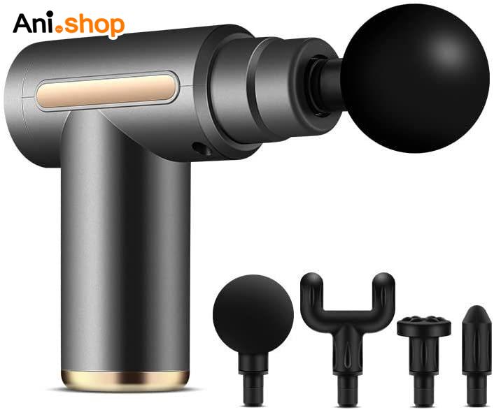 ماساژور تفنگی شارژی 6 سرعته با 4 سری حرفه ای مدل GUN JIHam