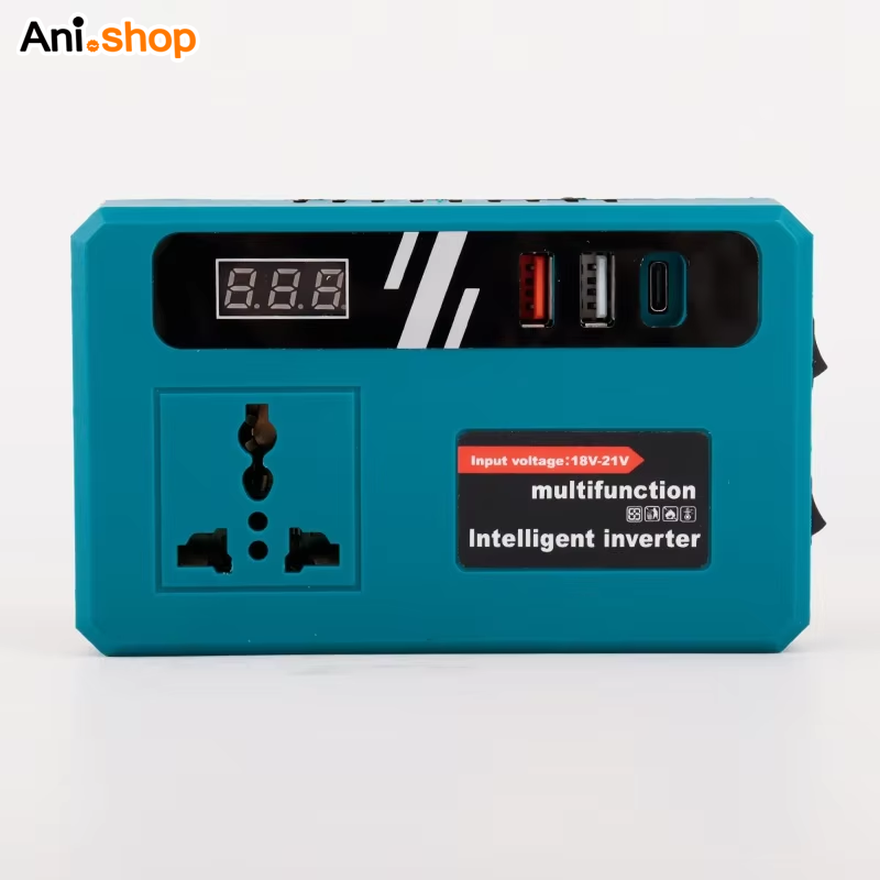 پاور استیشن همراه و اینورتر شارژی باتری دار 220 ولت به همراه خروجی تاپ C و USB فست شارژ - تصویر 6