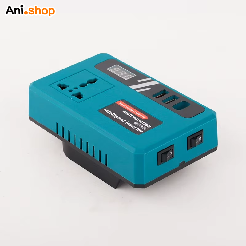 پاور استیشن همراه و اینورتر شارژی باتری دار 220 ولت به همراه خروجی تاپ C و USB فست شارژ - تصویر 7