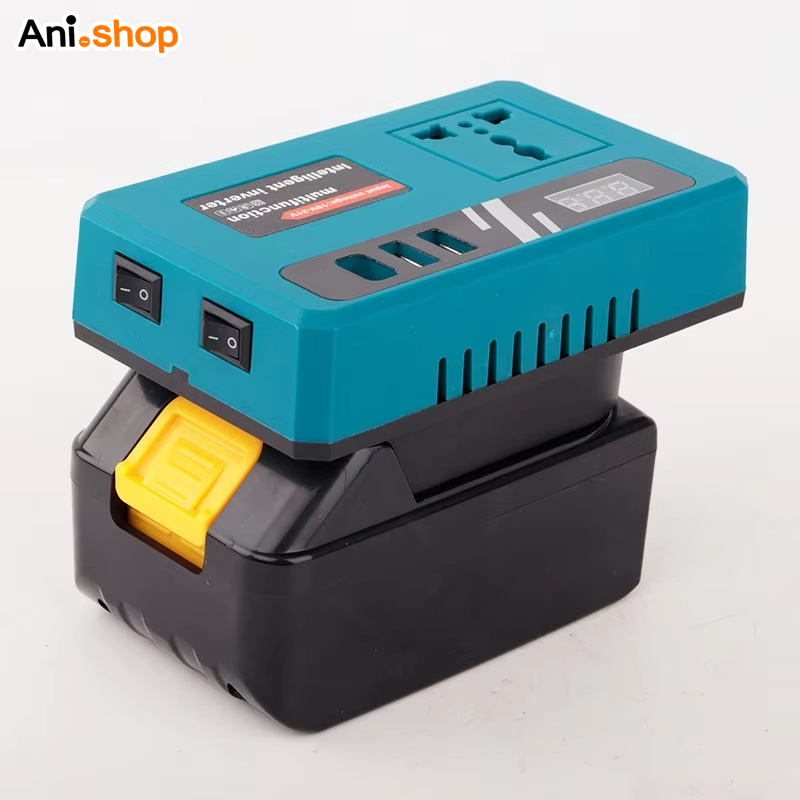 پاور استیشن همراه و اینورتر شارژی باتری دار 220 ولت به همراه خروجی تاپ C و USB فست شارژ - تصویر 5