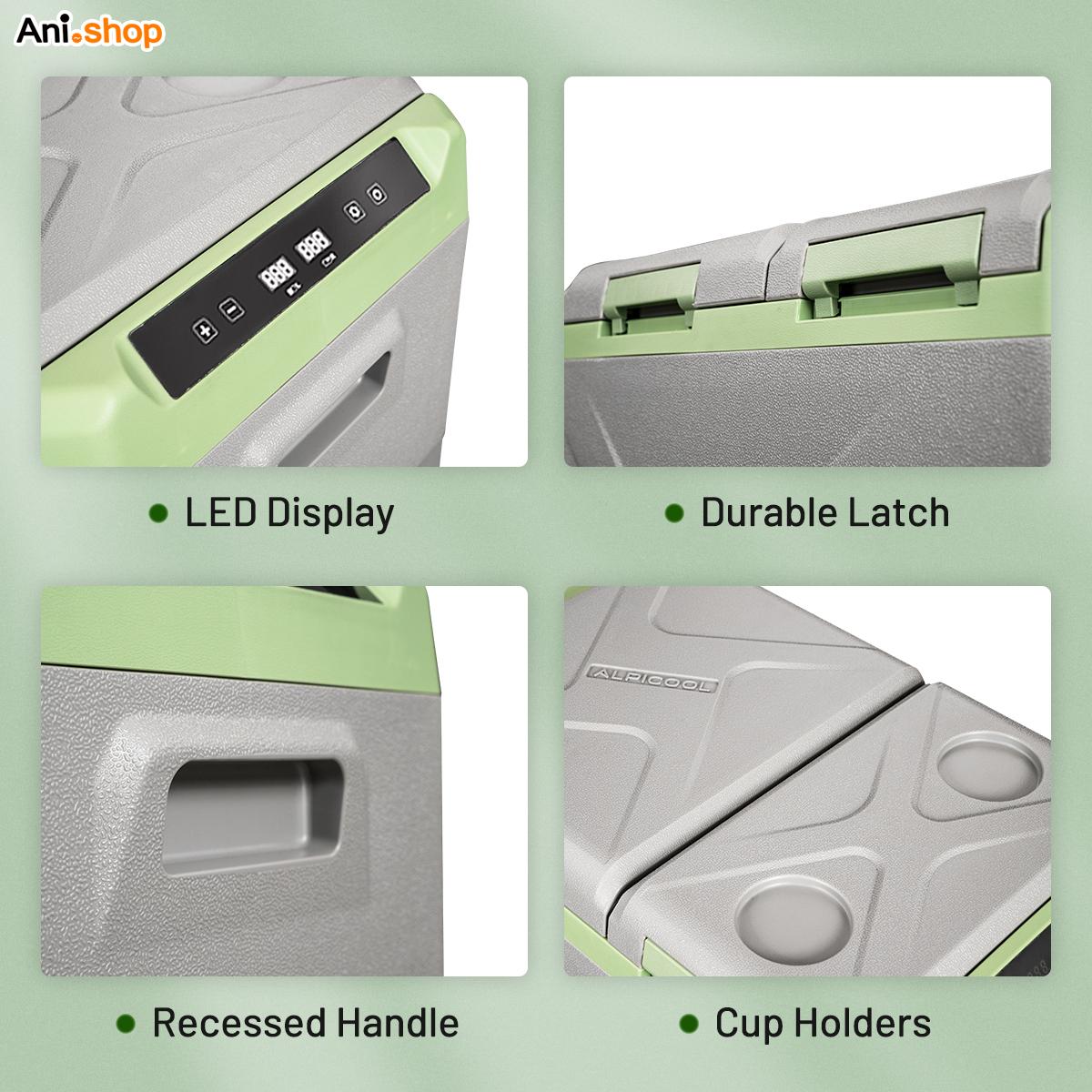 یخچال خودرو قابل حمل Alpicool OEM ODM XD45 کمپرسور nhv دیجیتال ۱۲ ولت، یخچال فریزر مسافرتی - تصویر 2