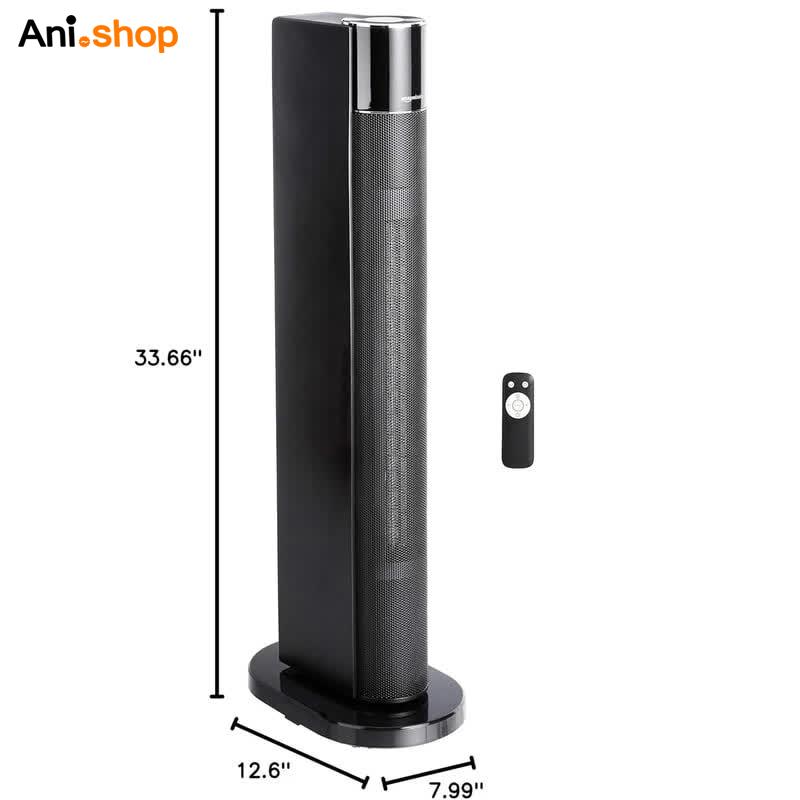 بخاری برقی ایستاده آمازون بیسیکس قابلیت پنکه دارای فیلتر تصفیه هوا ریموت دار - تصویر 3