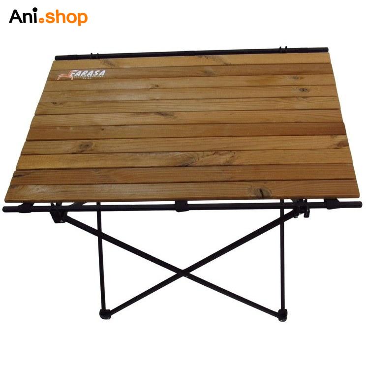 میز سفری تاشو چوبی سایز صفحه 75×50 سانتی متر