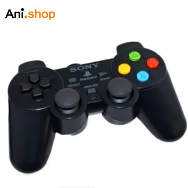 دسته بازی تکی شوک دار سونی PS2 دکمه رنگی